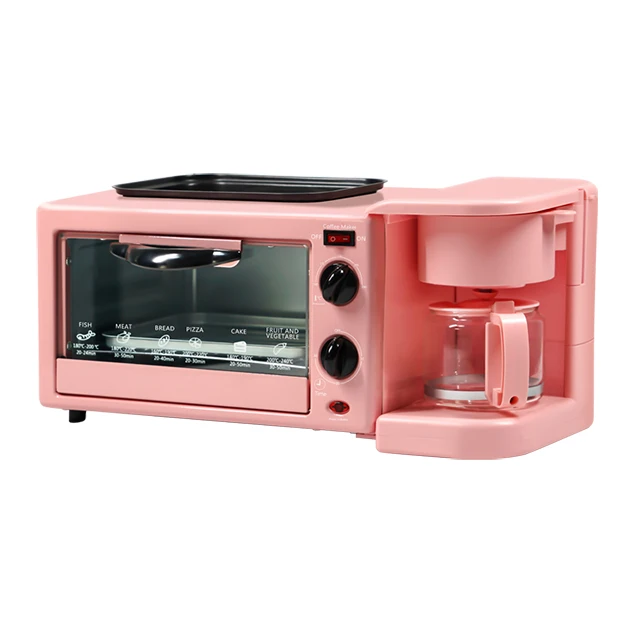 3 in 1 Multi-function Breakfast Making Machine Smart Electric Oven with Coffee Pot for Convenient use