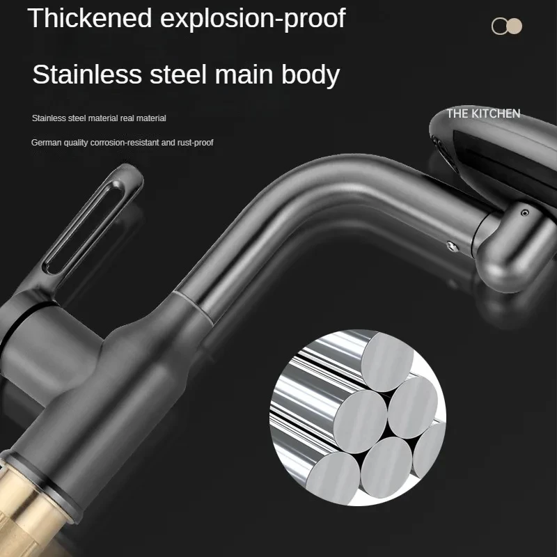 Spacecraft faucet washbasin hot and cold washbasin bathroom universal adjustable bathroom basin basin faucet