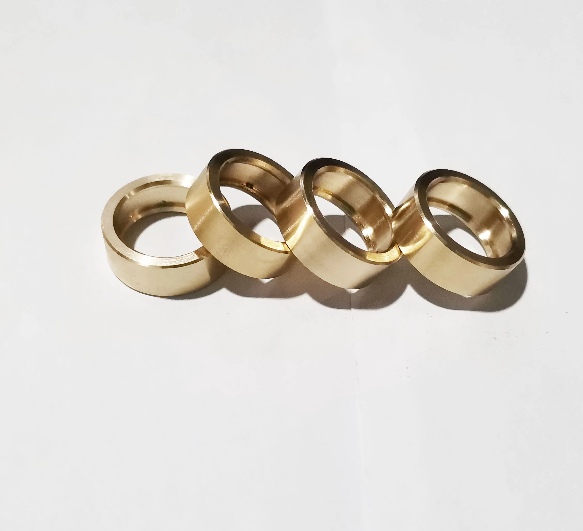Wholesale brass metal precision O shape ring for handbag cnc Brass parts professional customized type service