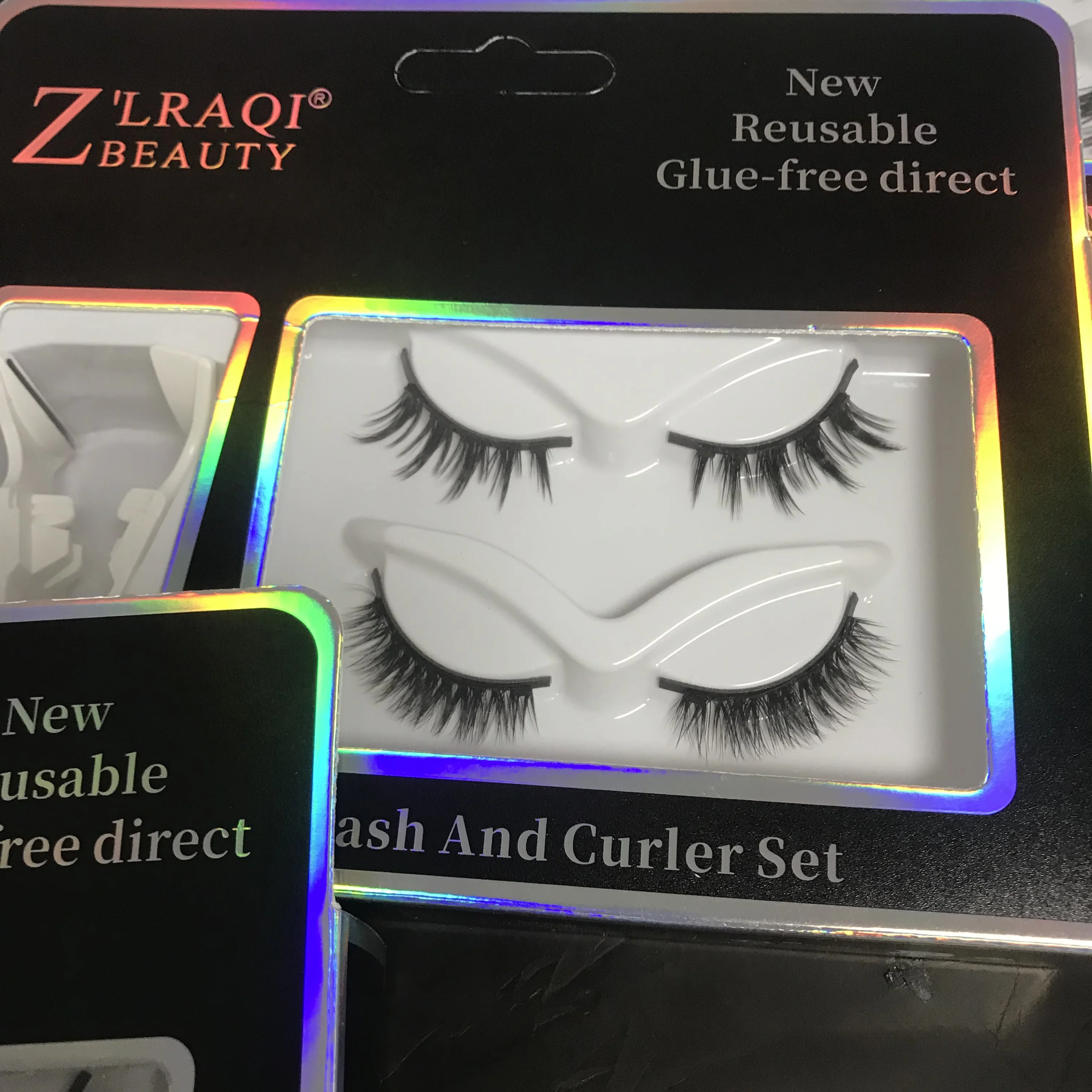 Wholesale customized private label silk 3d faux mink 5d magnetic lashes soft band no glue Quantum magnets Magnetic Eyelashes