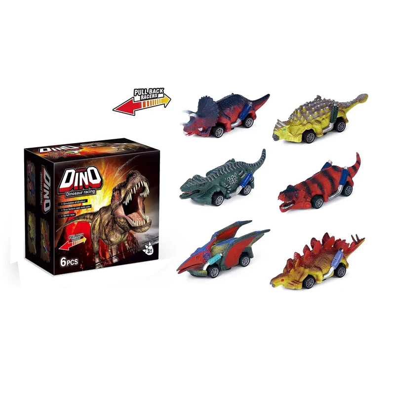 Dinosaur Toy Pull Back Cars, Dino Toddlers, Boy Toys 3,4,5 year old Pull Back Toy Cars Dinosaur Games with T Rex