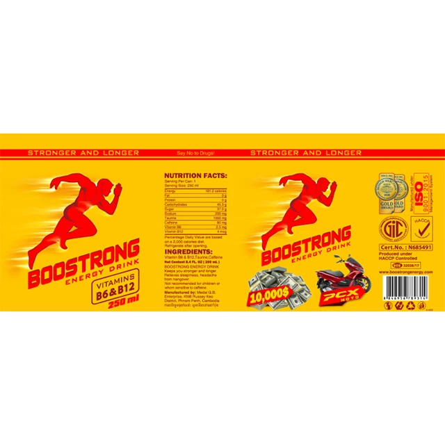 Камбоджа более сильные и долговечные высокое качество хорошая цена энергетические напитки Boostrong