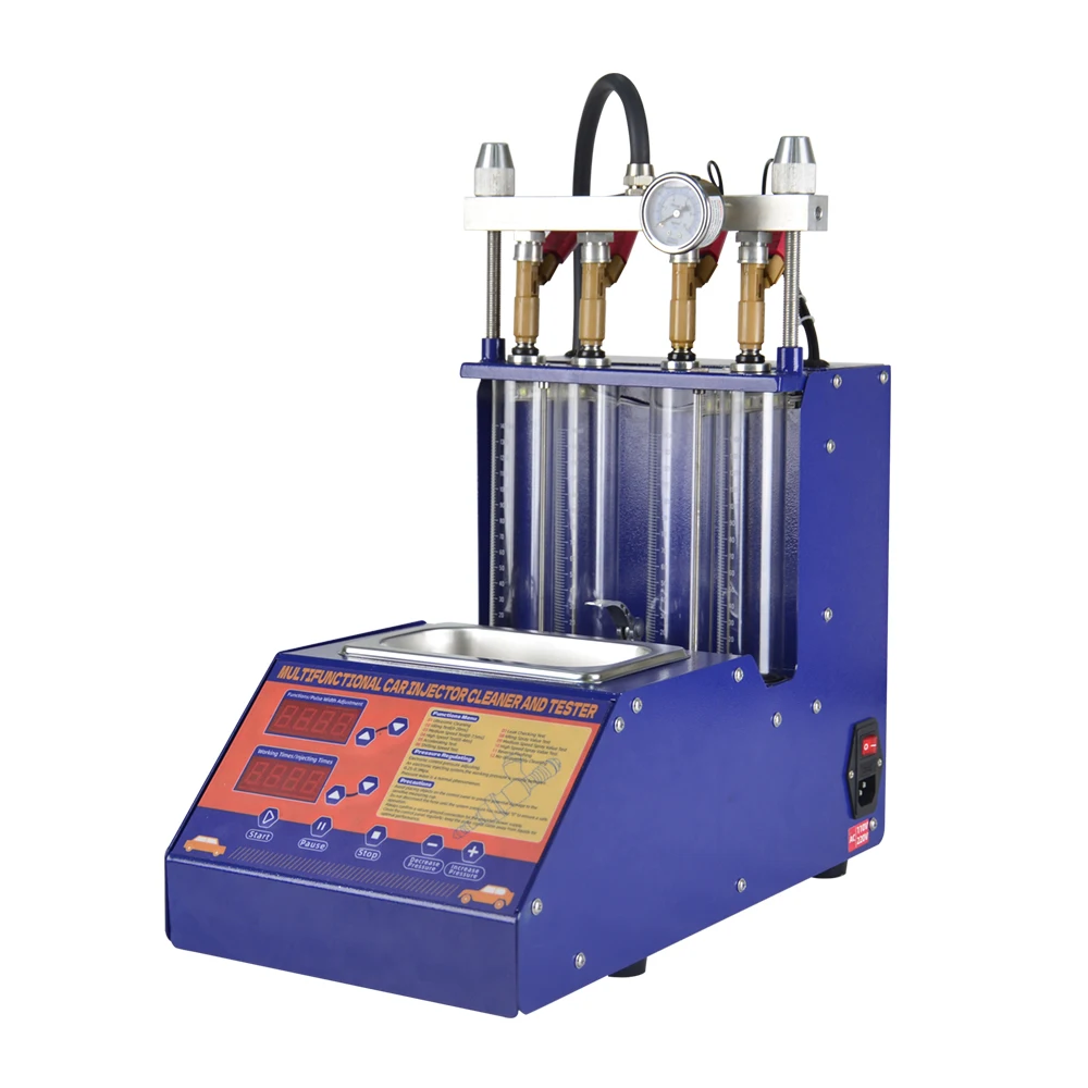 110V 2-in-1 Fuel Injector Cleaner & Tester, Ultrasonic Fuel Injector Cleaner with 9 Testing Functions for Most Vehicles