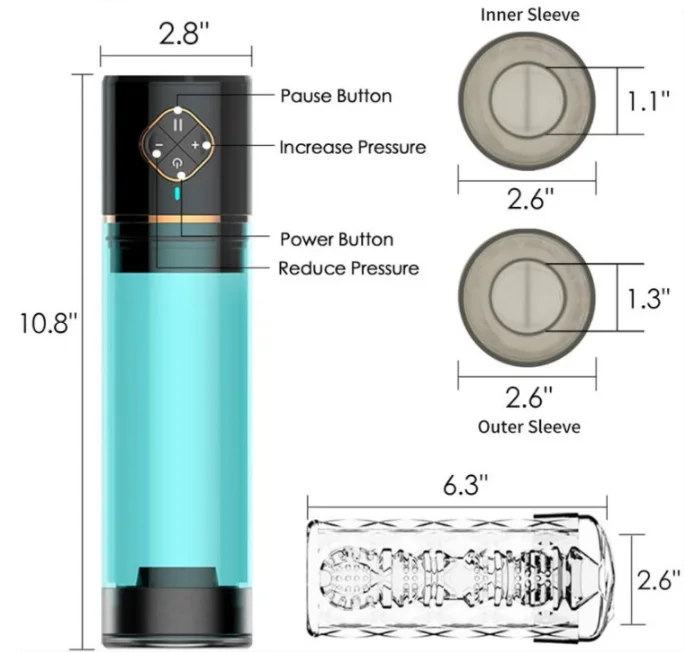 Penis Training Pump Of AI Chip Induction for man enlargement  Exercise persistence for male penis Adult sex toys for man