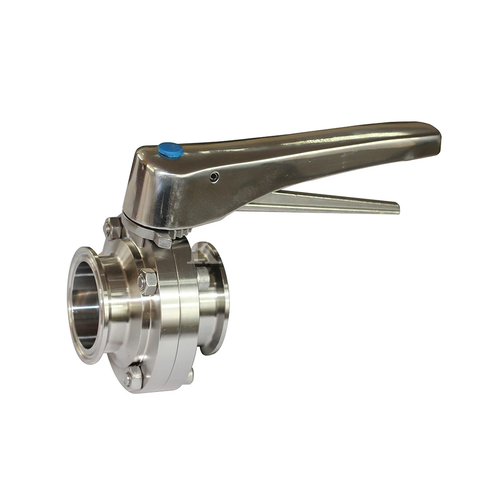 Stainless steel sanitary welded power butterfly valve