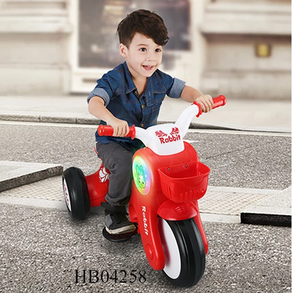 Kids three wheels Electric Ride On Car Motorcycle With Battery Powered and light