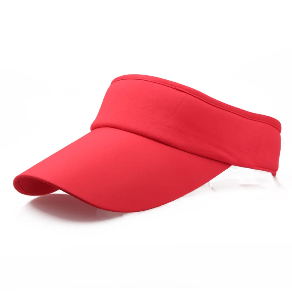 Customize High Quality Men Women Hat Vizor Sun Visor Adjustable Sports Tennis Golf Headband Cap Unisex  Empty Top Hats