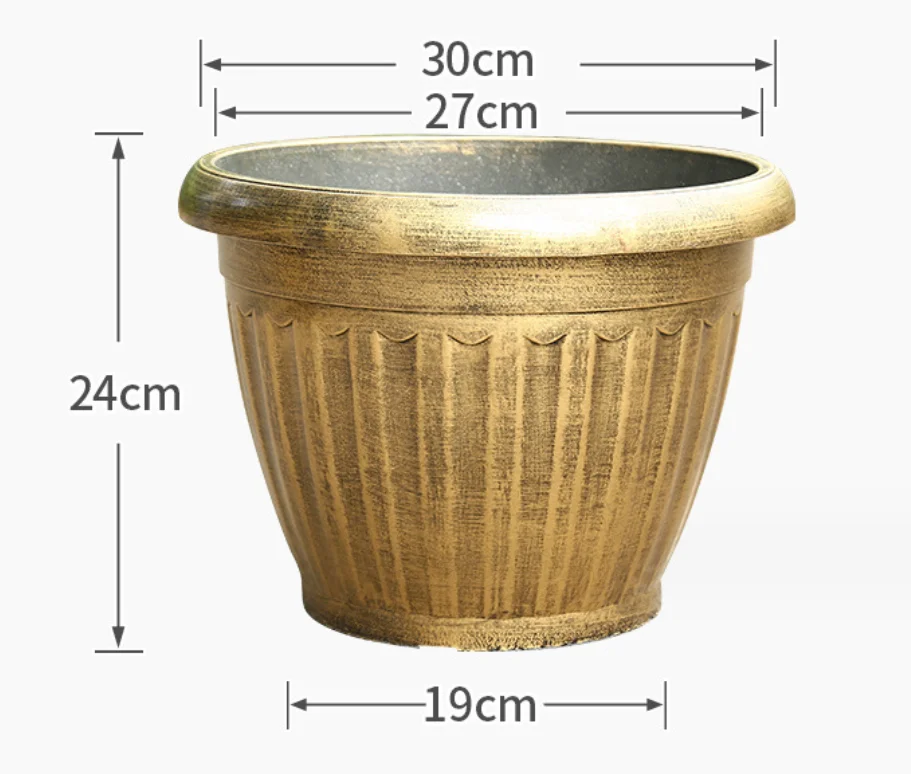 Big Flower Pot Tree Planting Container Jar Cheap Super Durable Plastic Recycled Plastic 10 Inch Plastic Plant Pots Morden Simple