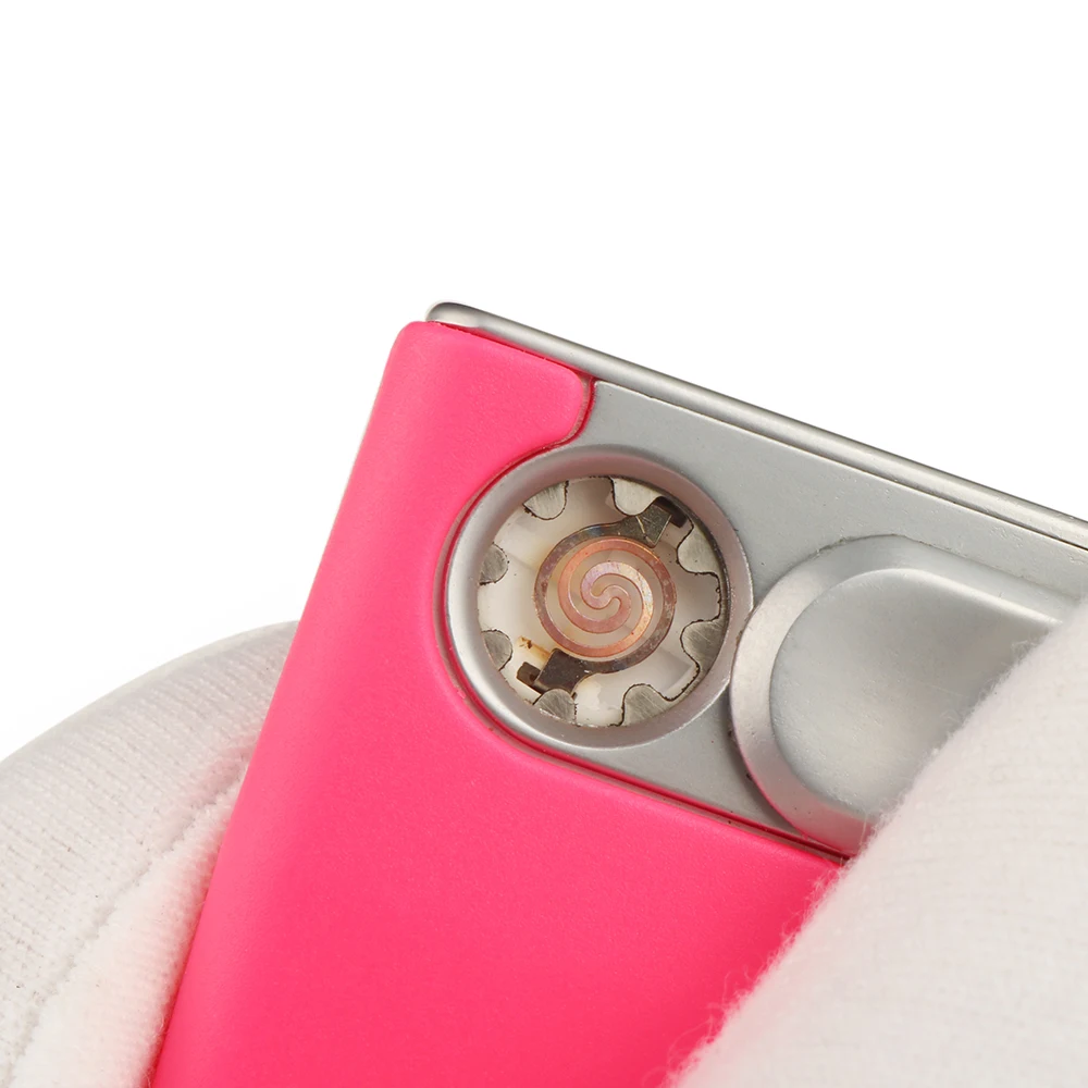 JL-445V Portable Lighter Ultrathin Thin Windproof USB Charging Lighter Plastic Cigarette Lighter