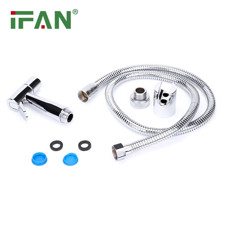 IFAN Factory Manufacture Brass Customized Colour Stainless Steel Corrugated Braided Shower Plumbing Hose