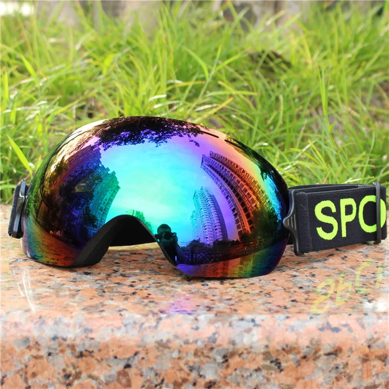 Uv400 Protection Skiglasses Sport Snow Board OEM Custom Anti Fog Ski Glasses Straps Lens Ski Goggle