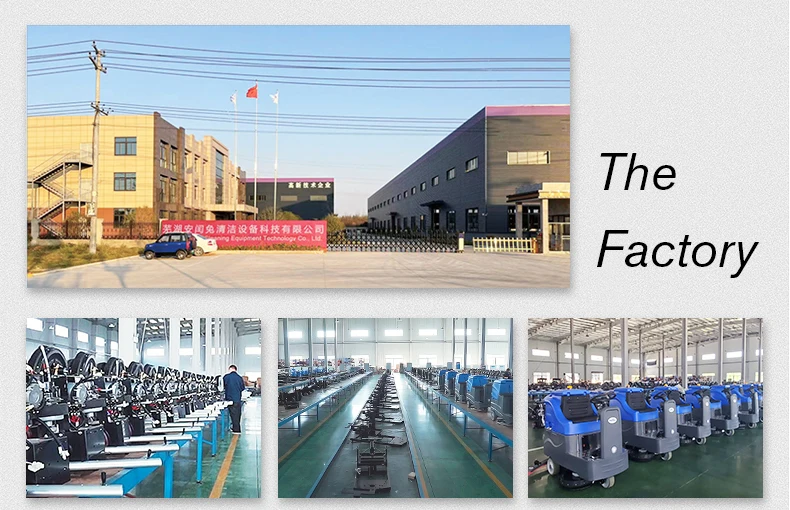 Industrial Floor Sweeper Street Road Cleaner Driving On Cleaning Machine Floor Sweeper