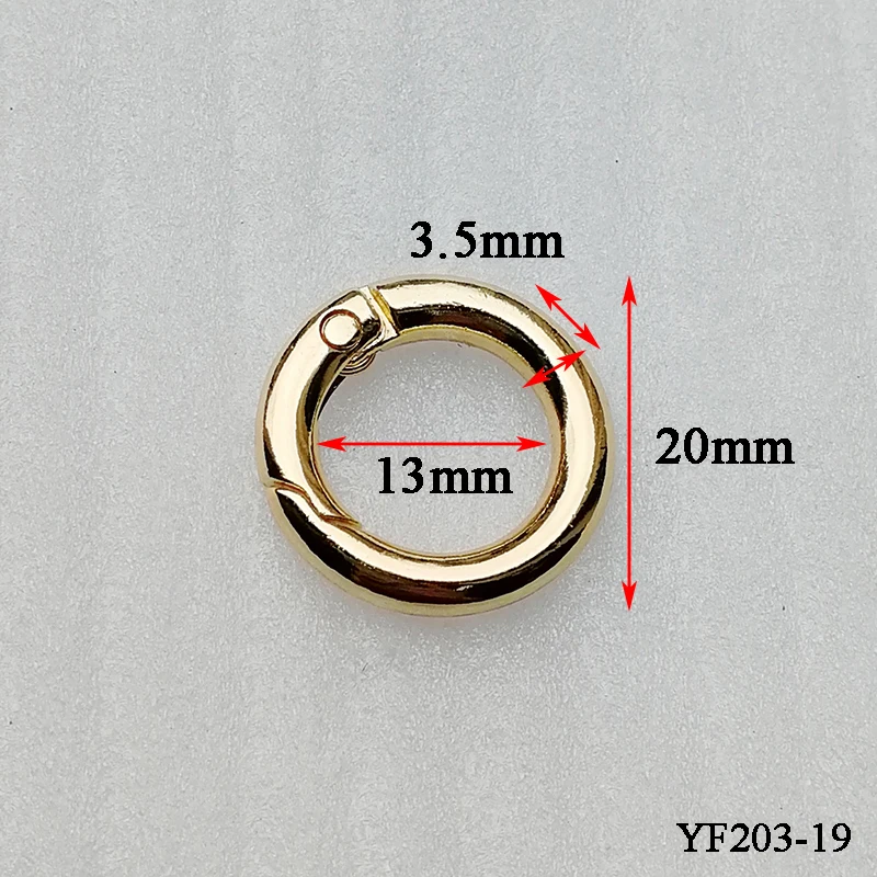 Support Customize 20 mm Alloy Round Ring Bag Accessories Clamp Clasp  Spring O ring Metal Round O Ring