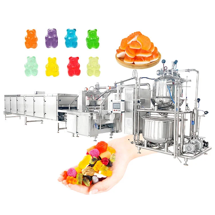 HNOC Large Scale Gelatin Center Fill Eye Jelly Candy Pouring Production Line Gummy Machine System