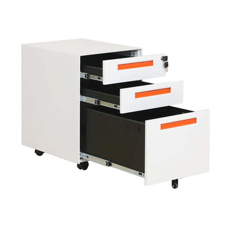 Home Office Steel Mobile File Cabinet Mobile Archives Filing Cabinet Under Desk 3 Drawer Metal Mobile Pedestal