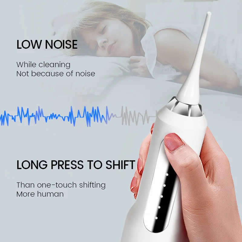 Portable oral irrigator with travel bag ipx7 electric teeth dental water jet oral flosser teeth irrigation
