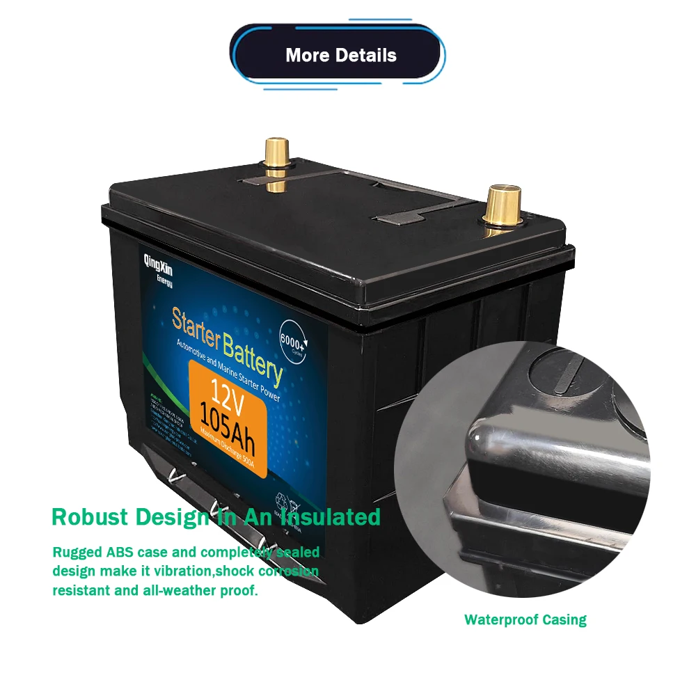 Qing Xin Energy High quality lithium 100ah 12v battery 12 volt lithium ion battery for car/vehicle/solar energy system
