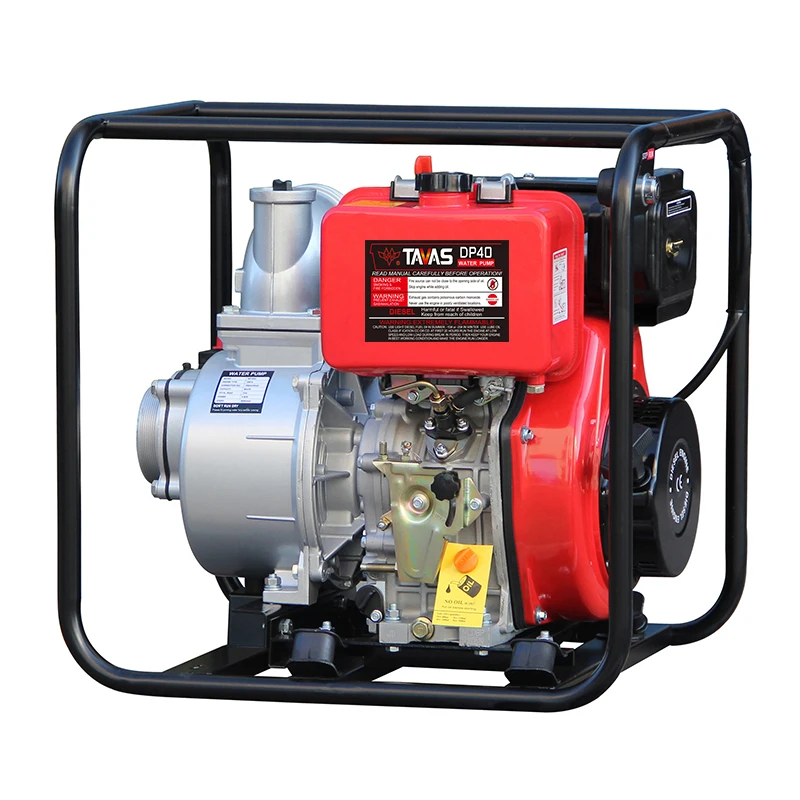 TAVAS DP40E electric start red 4inch farm irrigation water pump machine