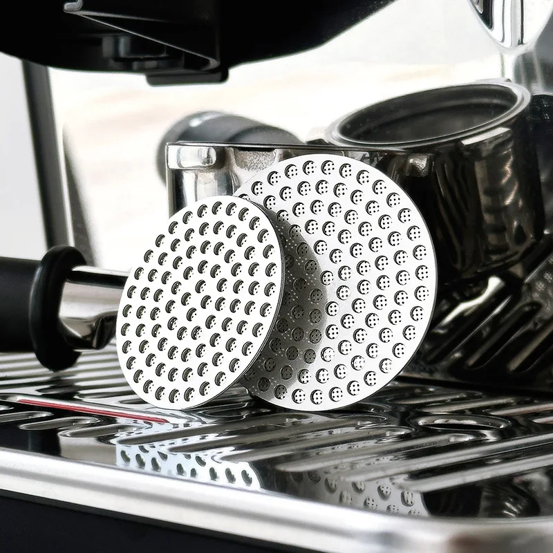 Espresso Coffee Shower Puck Filter Screen Stainless Steel Reusable Coffee Filter Disc Mesh
