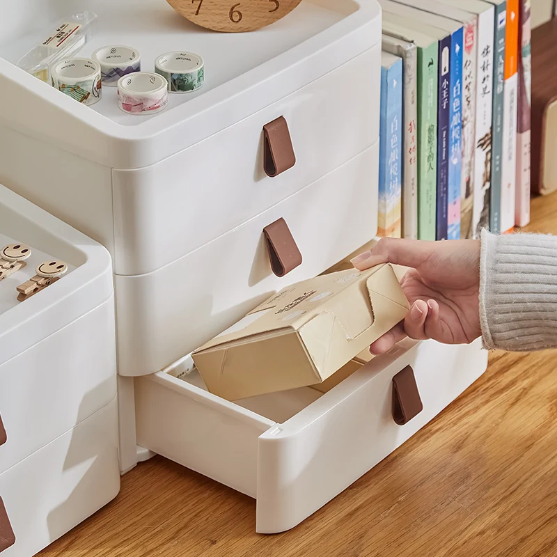 Hot Sale Custom Logo OEM Multipurpose Drawer Sundries Document  Plastic Desktop Storage Box