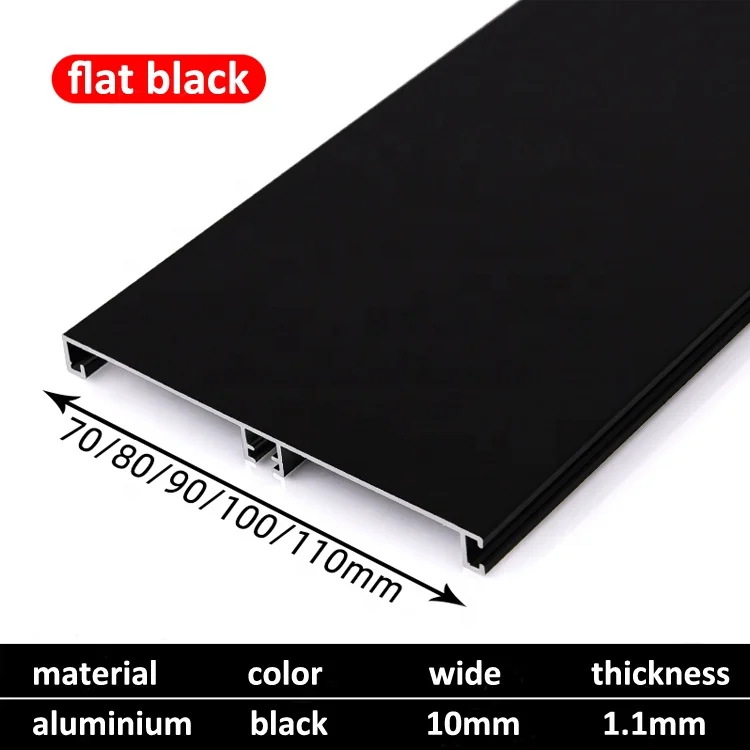 Home Furniture Metal Decorative Kitchen Floor Baseboard Line Aluminum Skirting Profiles
