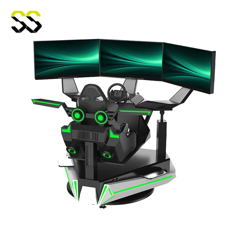 Three Axis Racing Car Virtual Reality VR Simulator Indoor/Outdoor Metal Car Driving/Racing for Home School or Mall Use