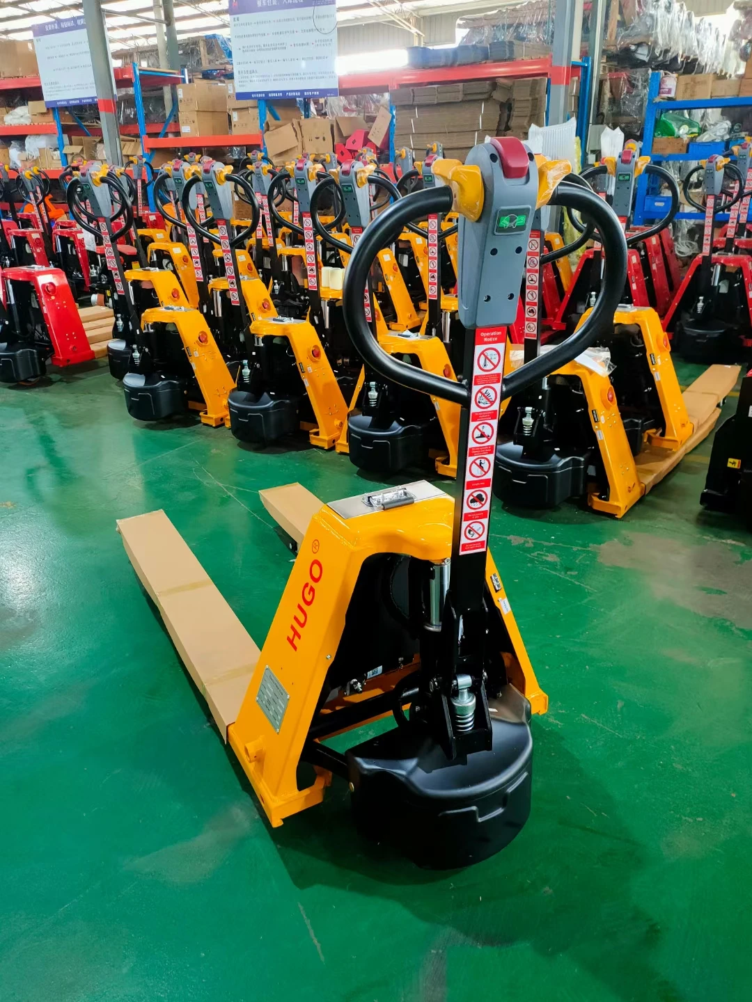 2 ton Portable Big Battery Forklift Pallet Jack Motor Powered Full Electric Pallet Truck