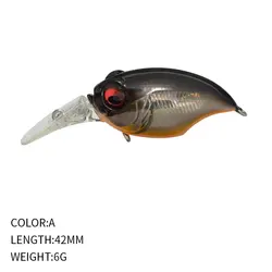 Factory Wholesale 42mm 6g Crank Lure Floating Lure Crankbait fishing artificial bait swim bait bass fishing baits for sale