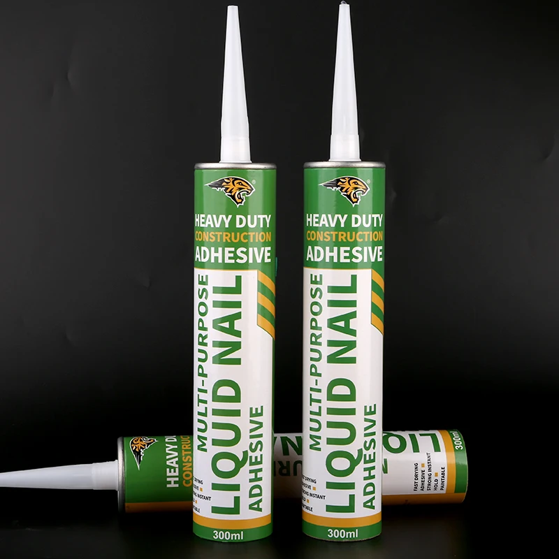 Fast Dry Time Construction Adhesive No More Nails Silicone Sealant White Liquid Nails Glue