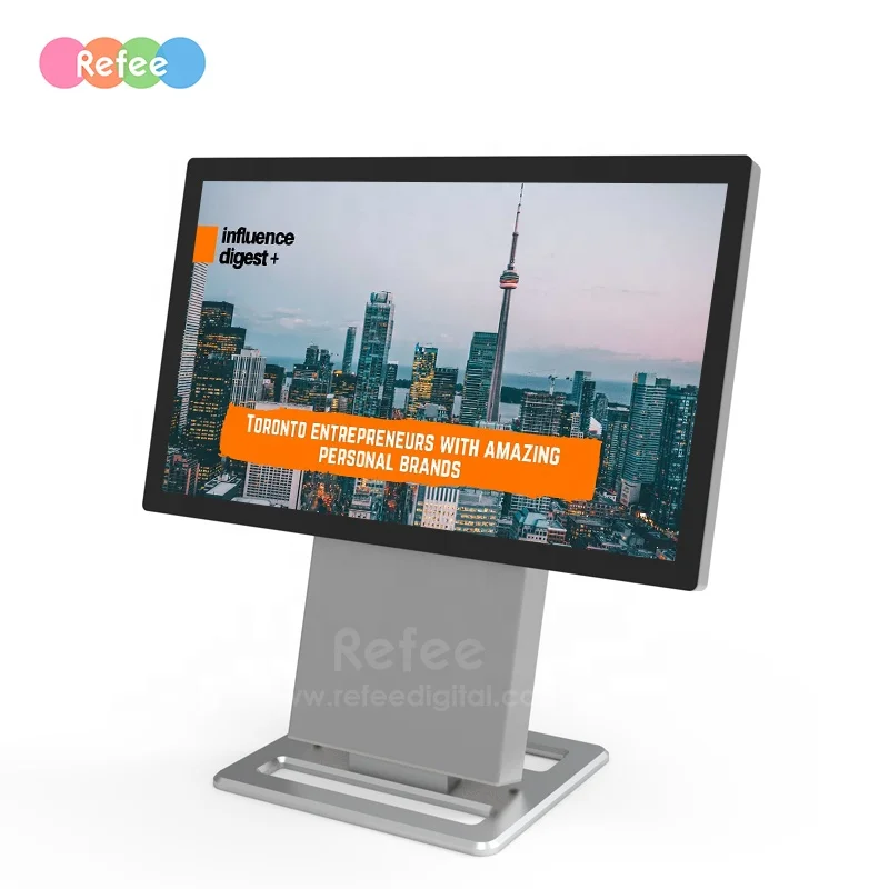 Hot sales 13.3/15.6 inch android desktop advertising lcd screen digital signage display for business meetin