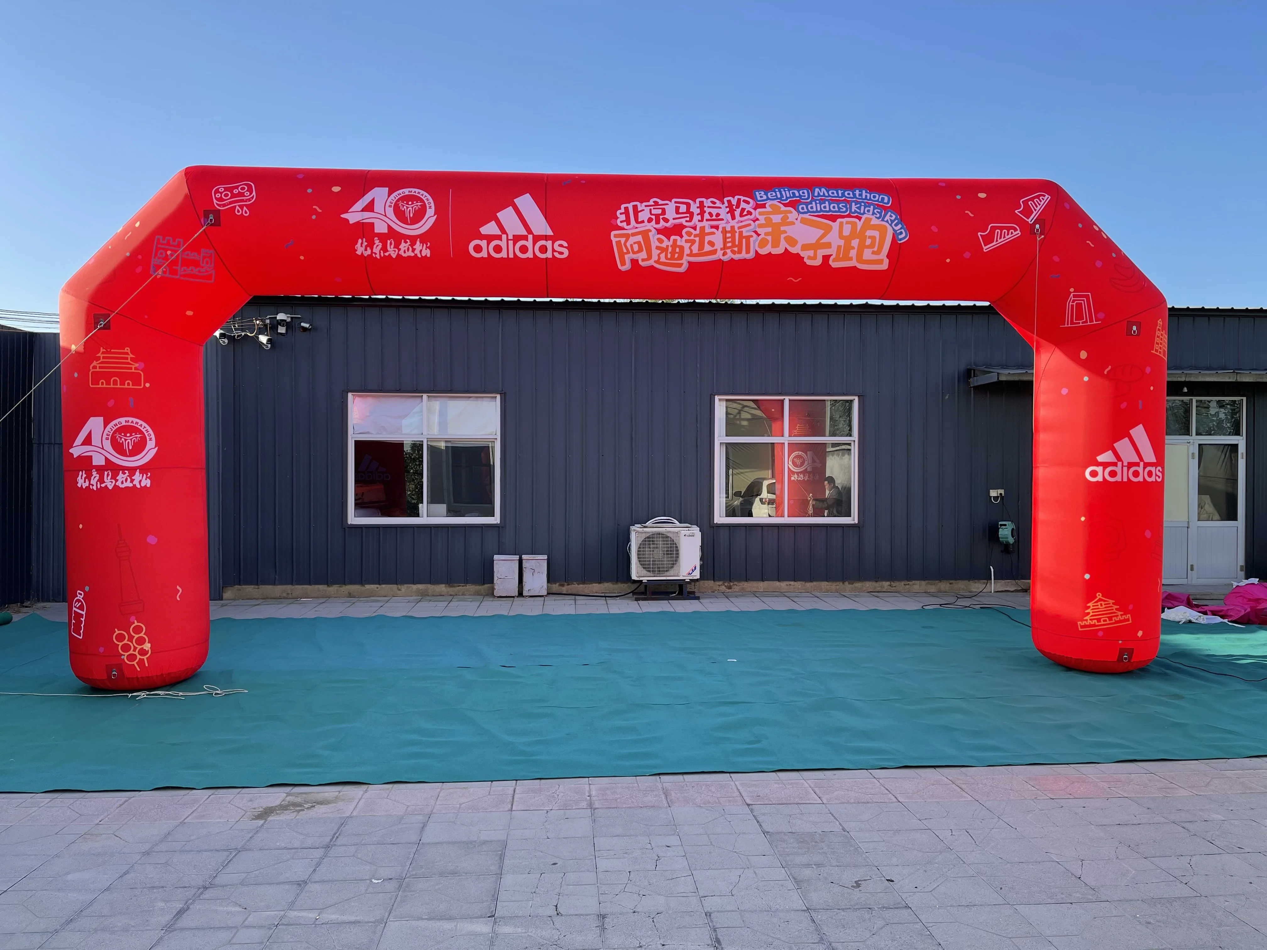 custom outdoor inflatable entrance start finish line arch for advertising event arch with led