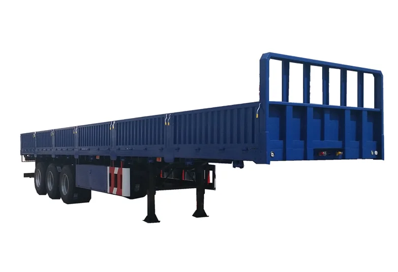 Low Price Flat Bed Container 3 Axles 60ton Flatbed Semi Trailer