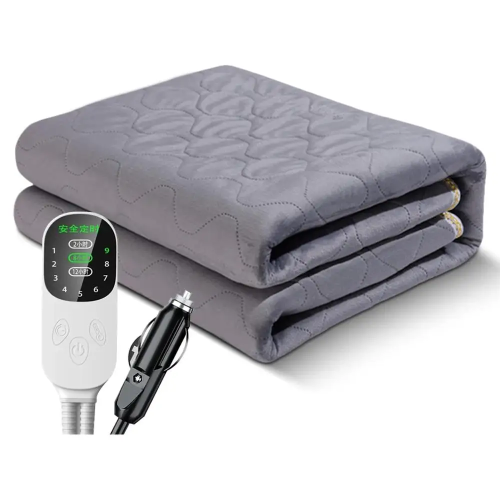 12V Car Electric Heating Blanket for Camping Trucks Off-Road Vehicles Heating Pad 120cmx150cm 70x180cm Seats Heater