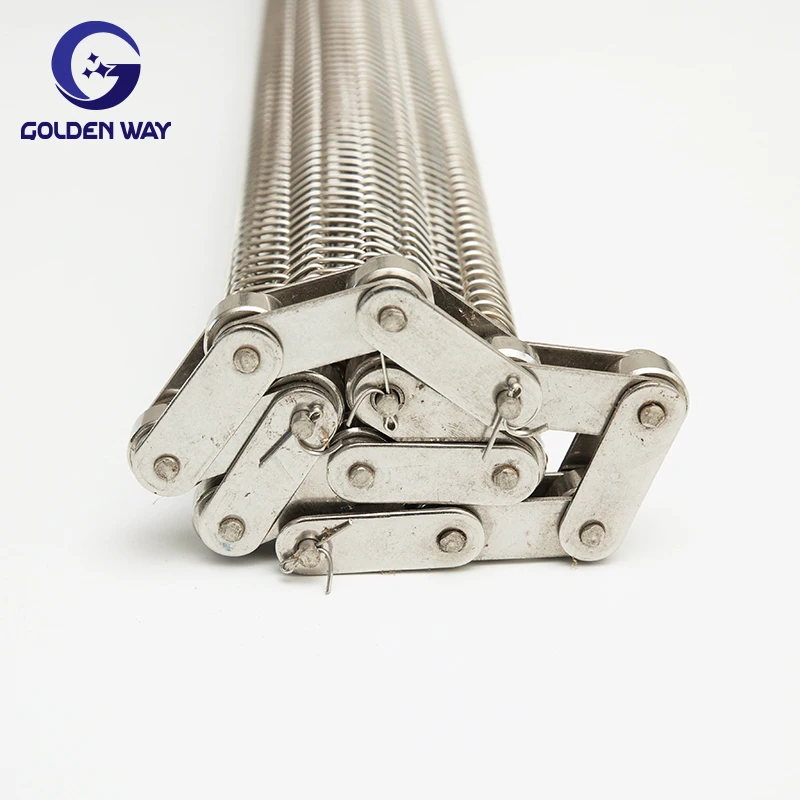 Customized Food Grade Stainless Steel Wire Rod Mesh Conveyor Belt Balanced Mesh Belt For Food Drying