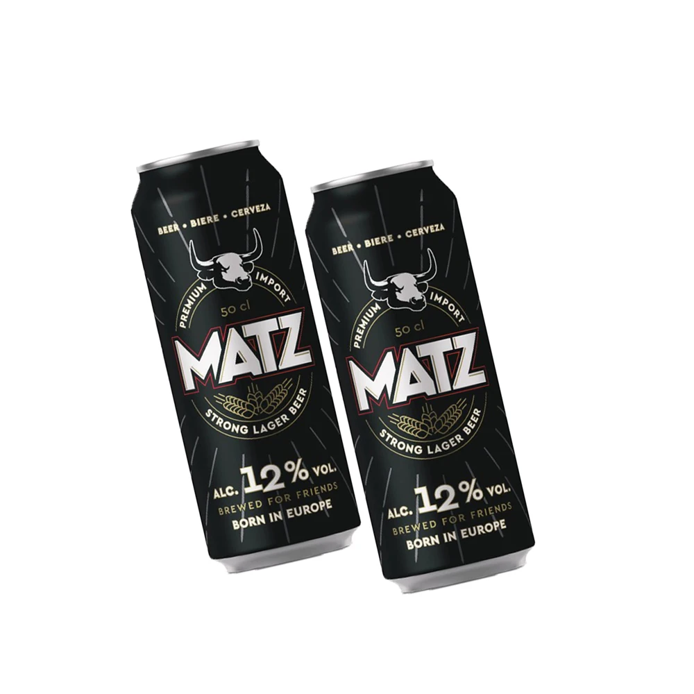 Matz 12% German Beer Refreshing Drinks Alcoholic Beverage Cold Drink Canned Beer Drinking From German