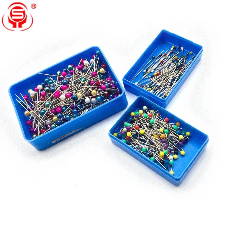 
Factory Direct Custom Colorful Assorted Metal Pearl Head Pins for Crafts Decoration 