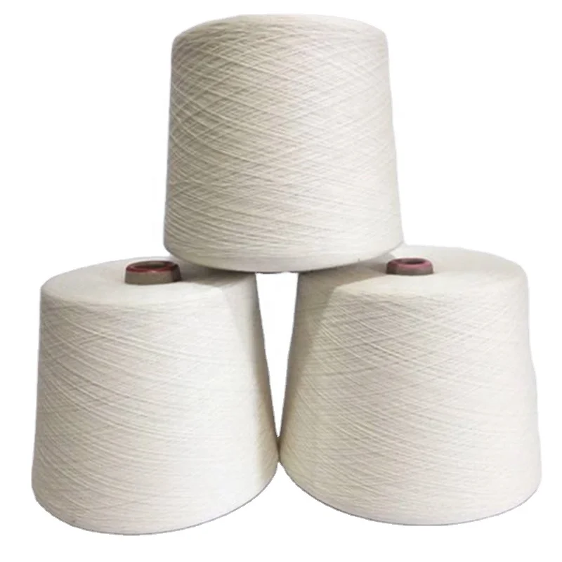 Competitive Price Ne 30/1 Snow White Polyester Viscose Spun Yarn TR or PV 65/35
