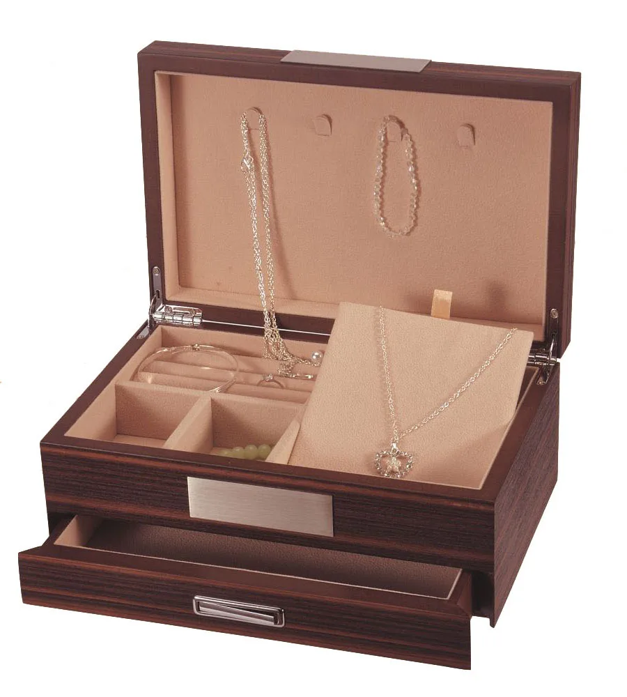 Wholesale wooden Jewelry gift Box Customized log jewelry packaging boxes Luxury  jewelry Box