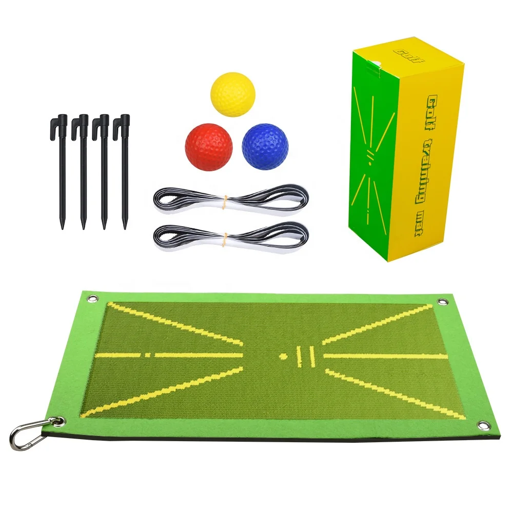 Amazon Hot Selling Indoor Outdoor Mini Portable Golf Hitting Mats Golf Simulator Swing Detection Batting Practice Training Aids
