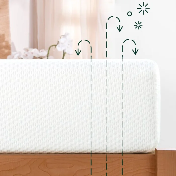 Air Flow Green Tea Memory Foam Mattress Spa Mattress Fill In Wave Egg Foam PU Foam Mattress Water Proof Cover No Spring