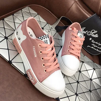 HLS129 new style ladies flat pumps wholesale fashion casual shoes cartoon women walking shoes