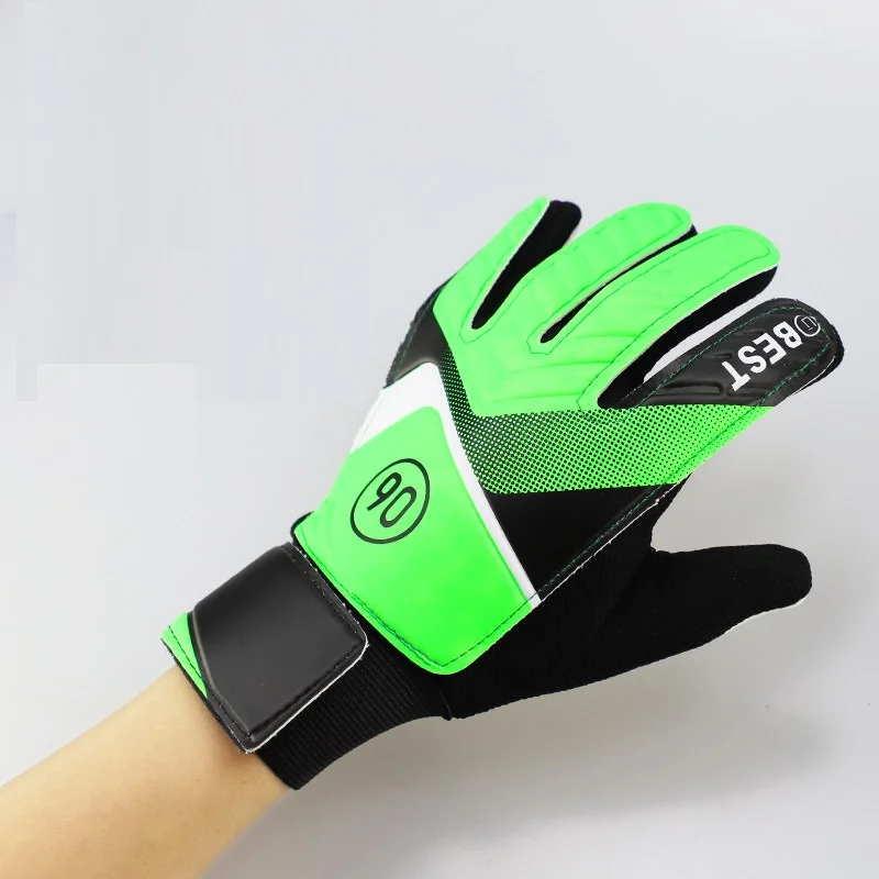 Factory Anti Skid PU Latex Soccer Football Goalie Goalkeeper Glove For Kids Children