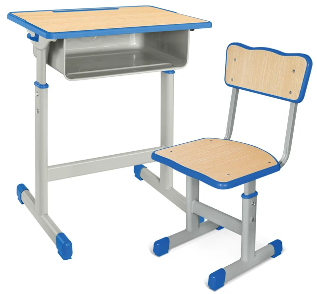 
2021 new model single desk and chair high quality school furniture strong 