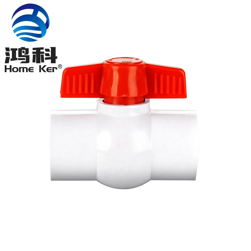 China Factory  PVC Socket Ball Valve low Price Pvc Upvc Agricultural irrigation system Plastic PVC Ball Valve