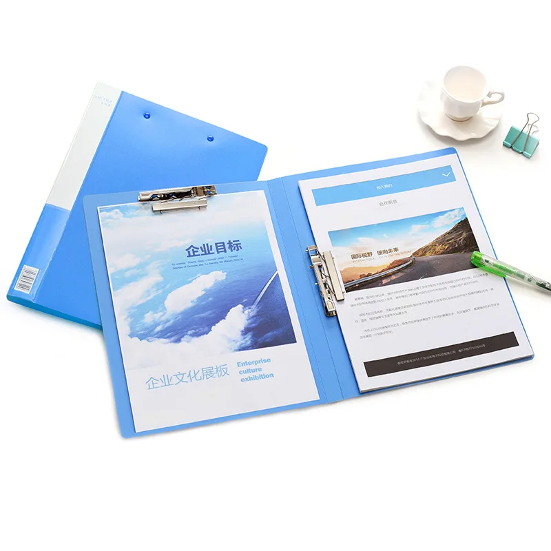 Wholesale Office School Stationery A4 Conference File Folder Spring File Folder With Clips