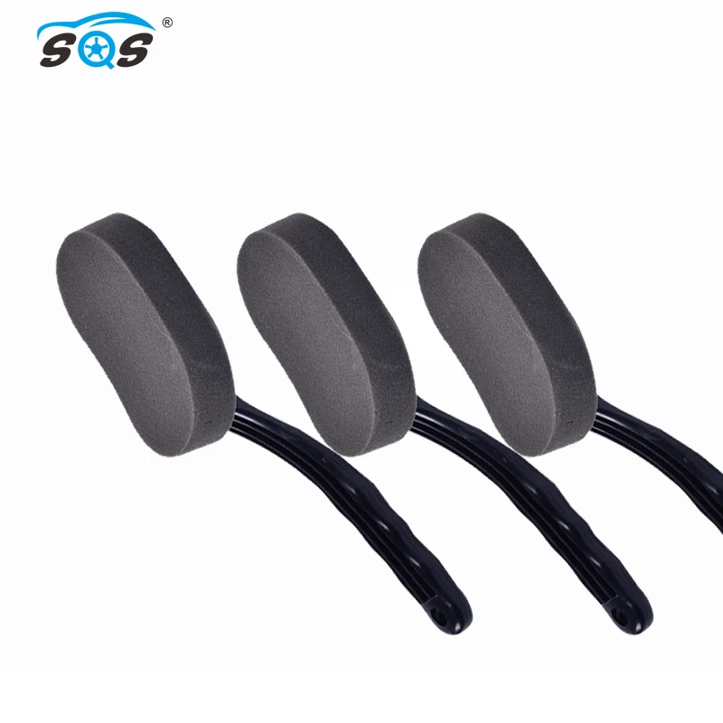 
Auto Tire Dressing Long Handle Trim Applicator Polish Kit Car Wheel Washing Waxing Sponge Brush 