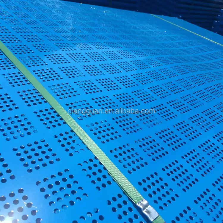 1 m x 2 m Climbing Scaffolding Blue Perforated Metal Panel Safety Screen