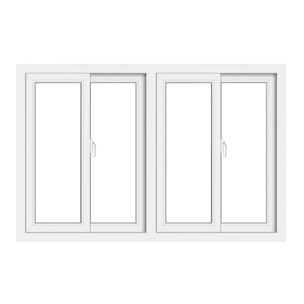 Cost-effective Customized Color Glass Sliding Plastic Double Glazed Window