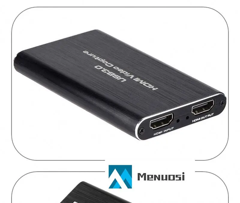 Карта видеозахвата 4K 1080P HD MI к USB 3 0 для корпуса потокового