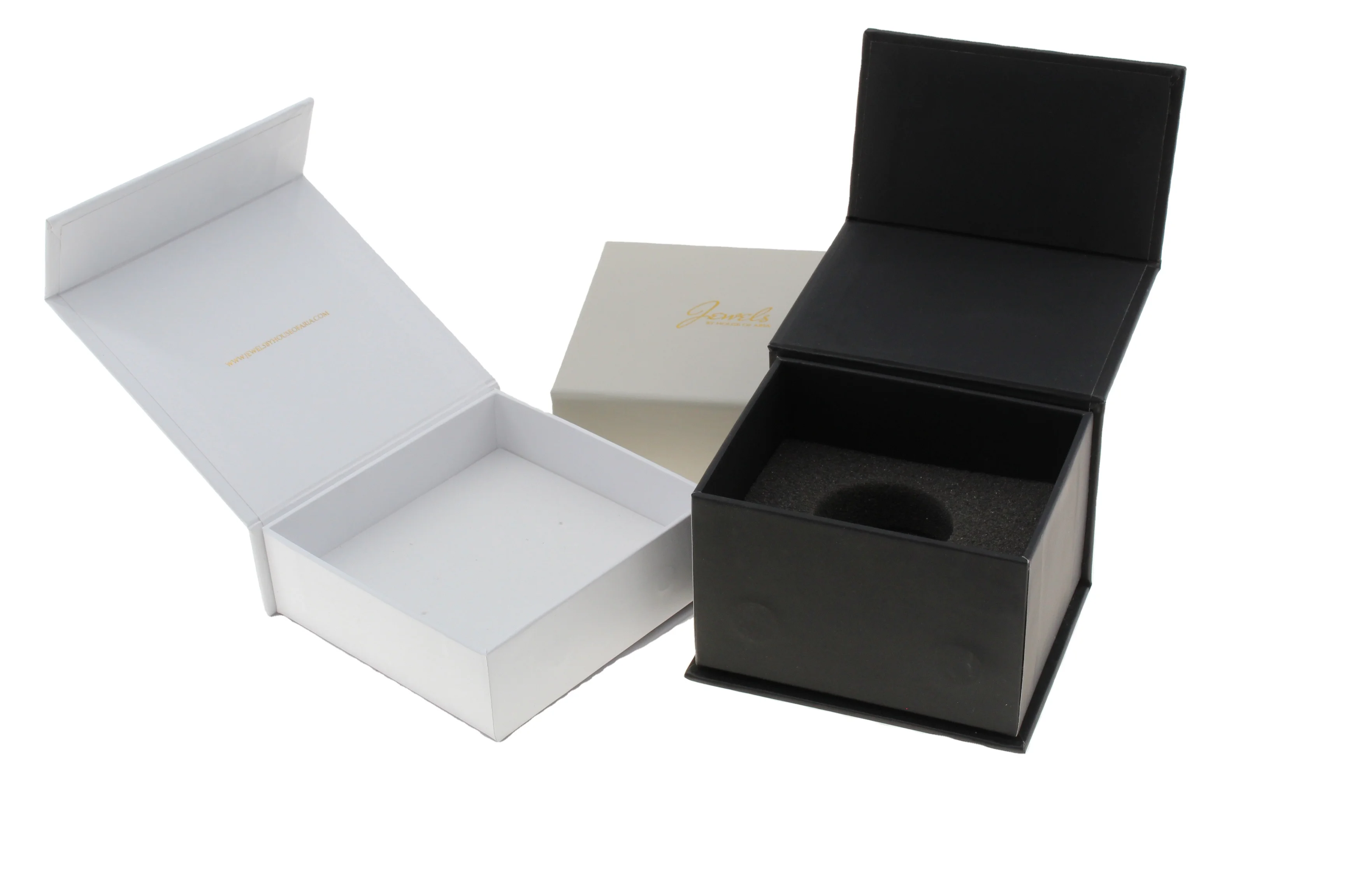 customised packaging Ornaments Wrapping Gift Gilding Small Black For Magnet Flip Book Style Beauty subscription box